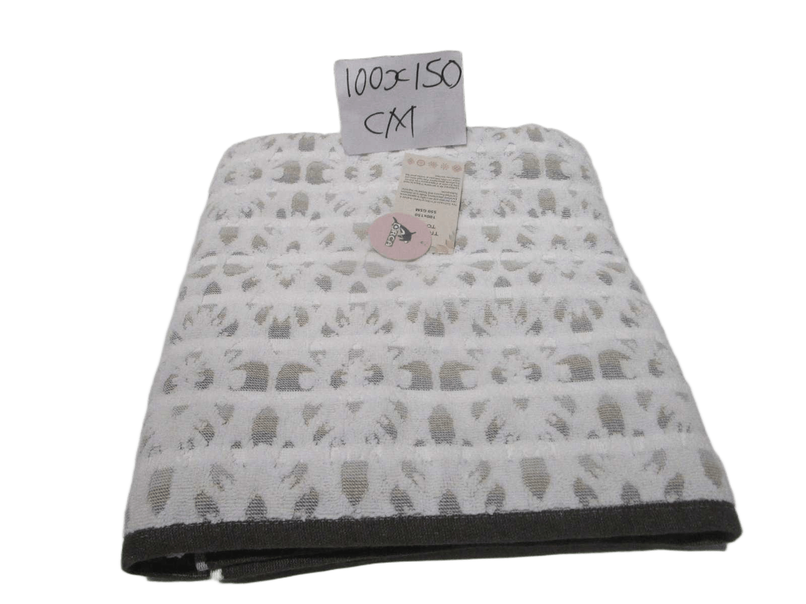 Towel Tribeca - Plain Dyed Jacquard Towel - Duble Ply 2/20 - 550 Gsm - Carded Cotton - Polyester Insert