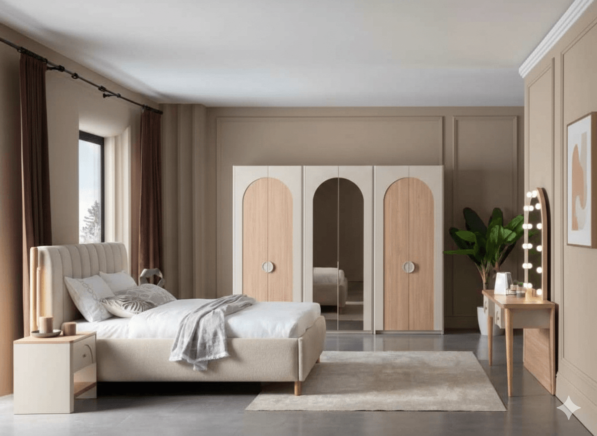 Kids Bed With Led 1 Nightstand Bd: 120x200cm Ns: 55x55x44cm