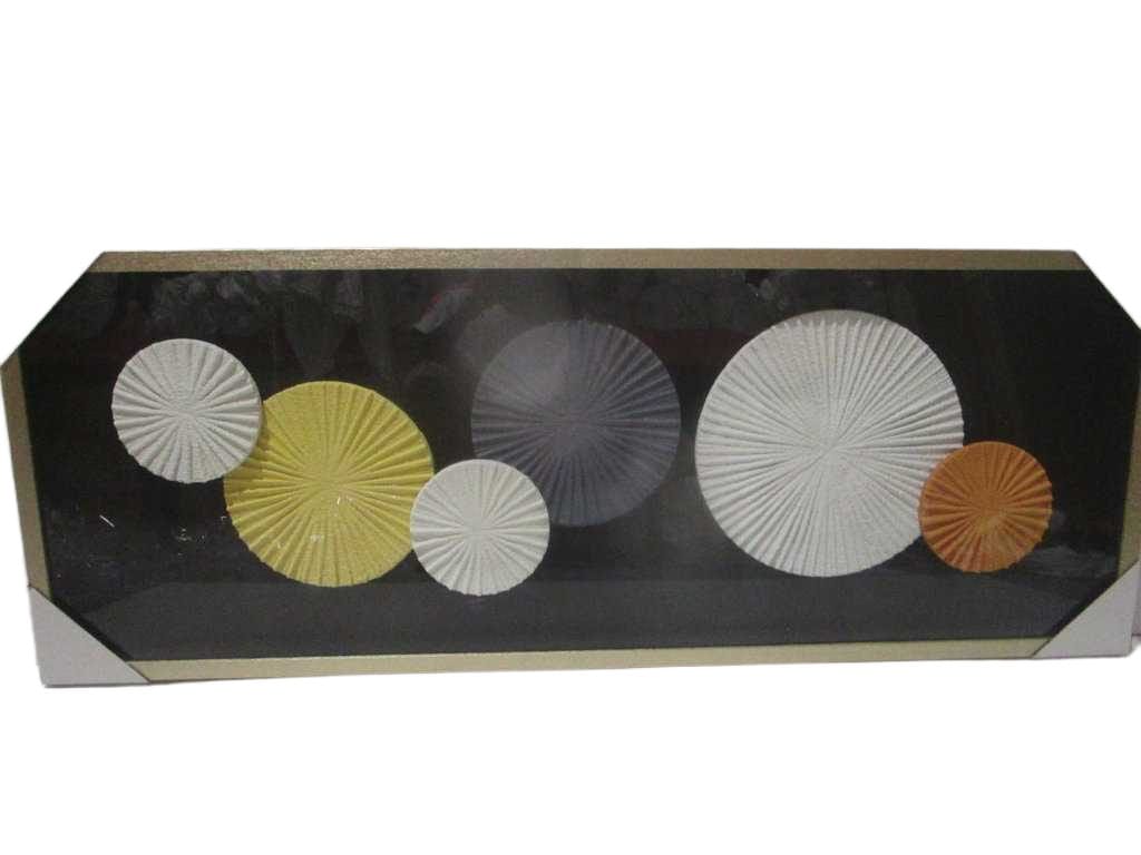 Tableau Gold Wood Frame, Leather Back Gold Frame 60x160