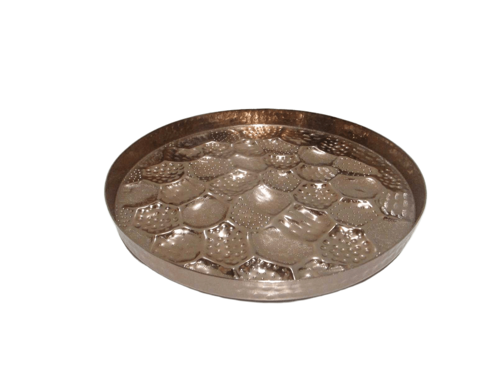 Round Plate Alu Faceted Effect 1180 35x3 Cm Bright 1cl=