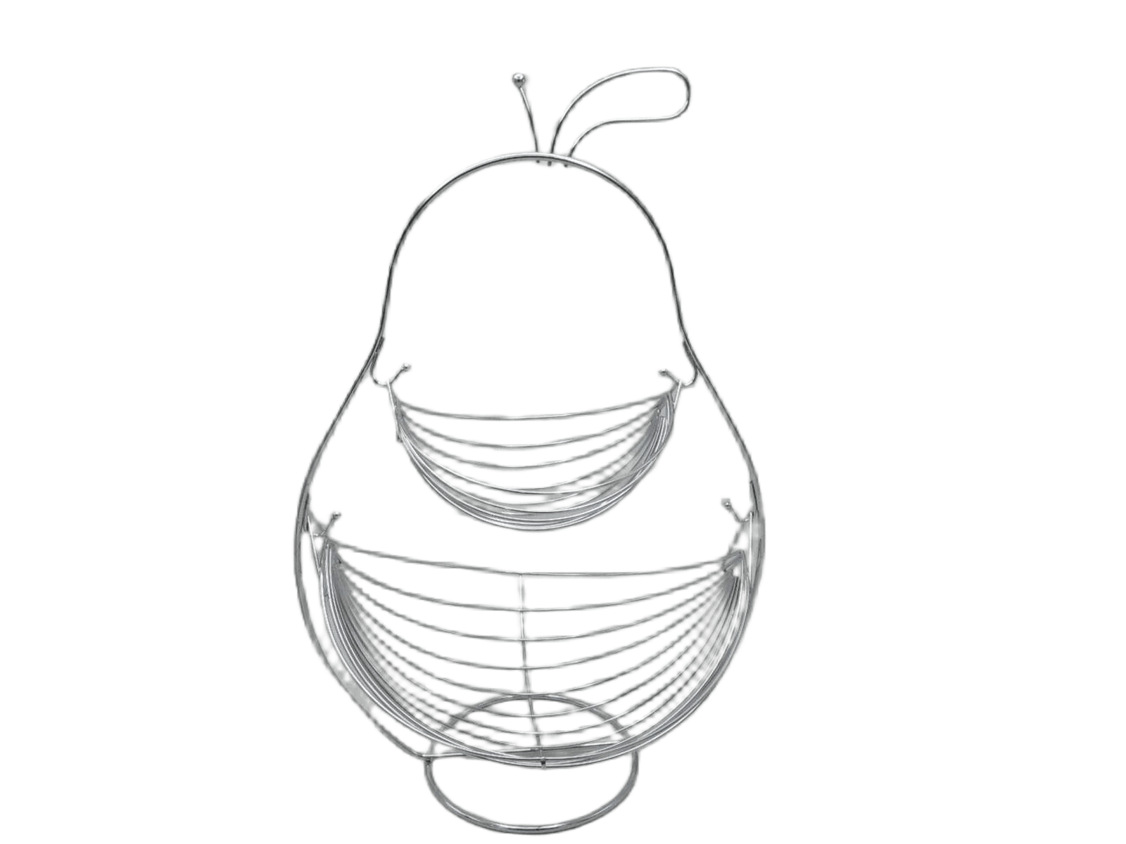 Fruit Basket Silver 34x27x52