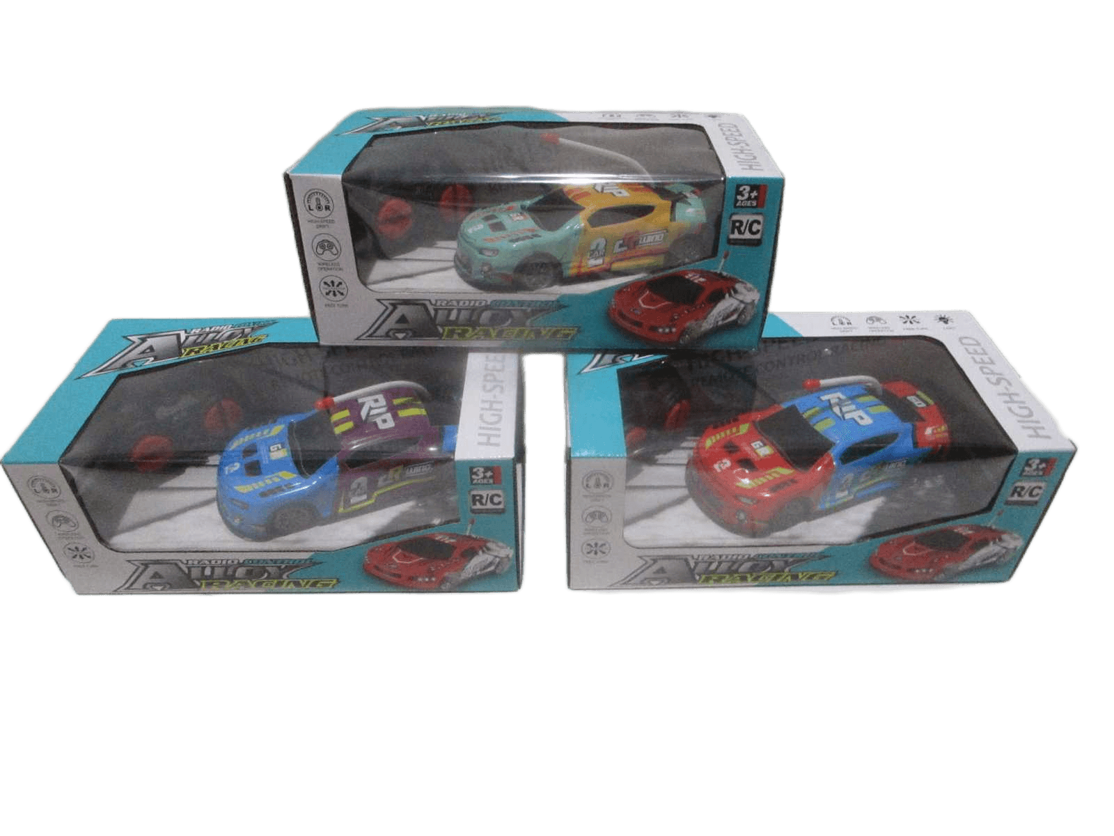 Remote Control Car Battery Lighting Alloy 3 Colors Ass Packing: Color Box 3 Colors Ass 7.7x17.5x5.3