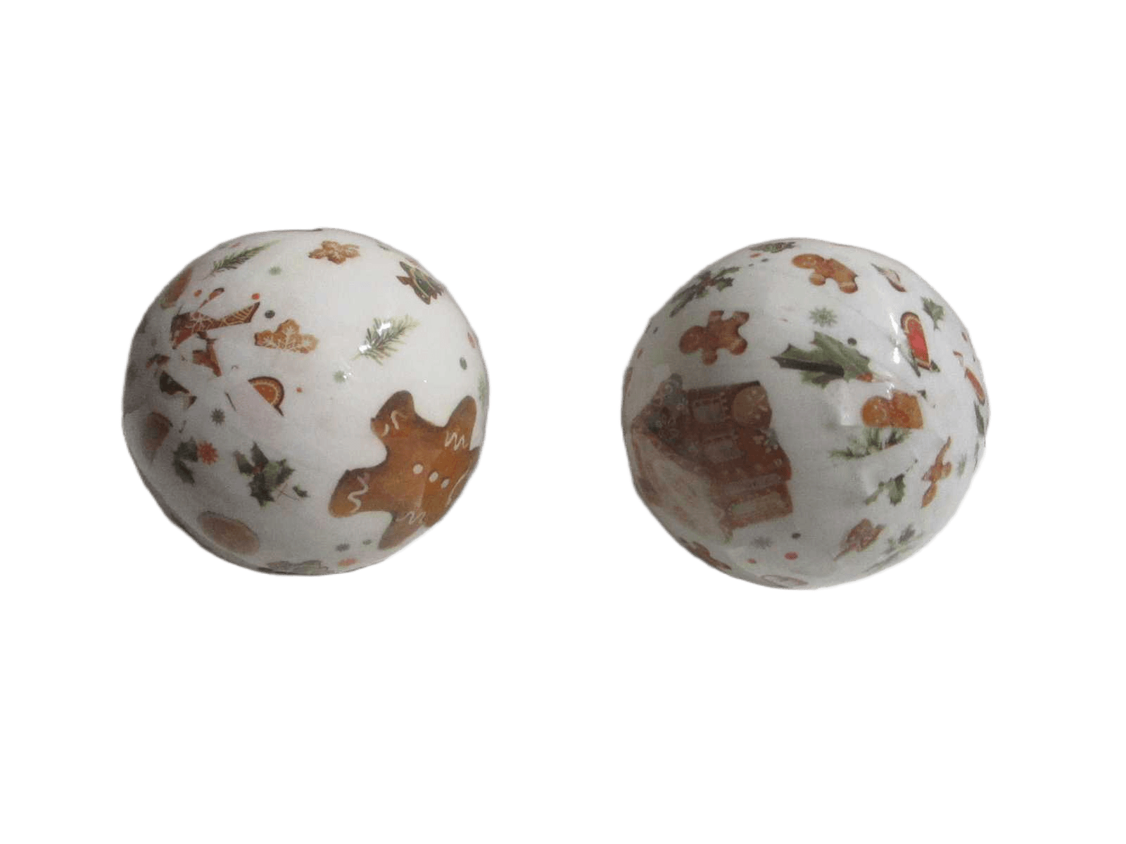 Ball Xmas 10cm Ginger Bread 2a