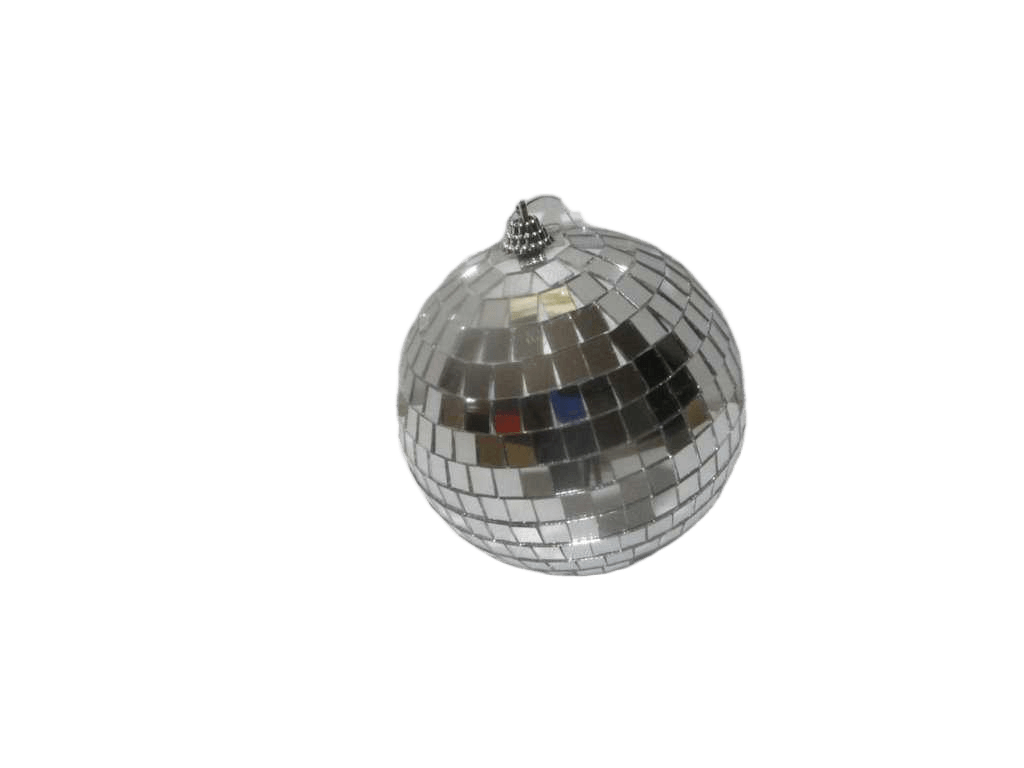 Mirror Bal 120mm Silver