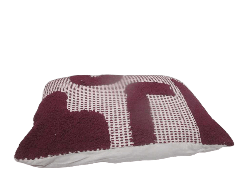 Cushion Cot Tuft Poppy Pu 38x58