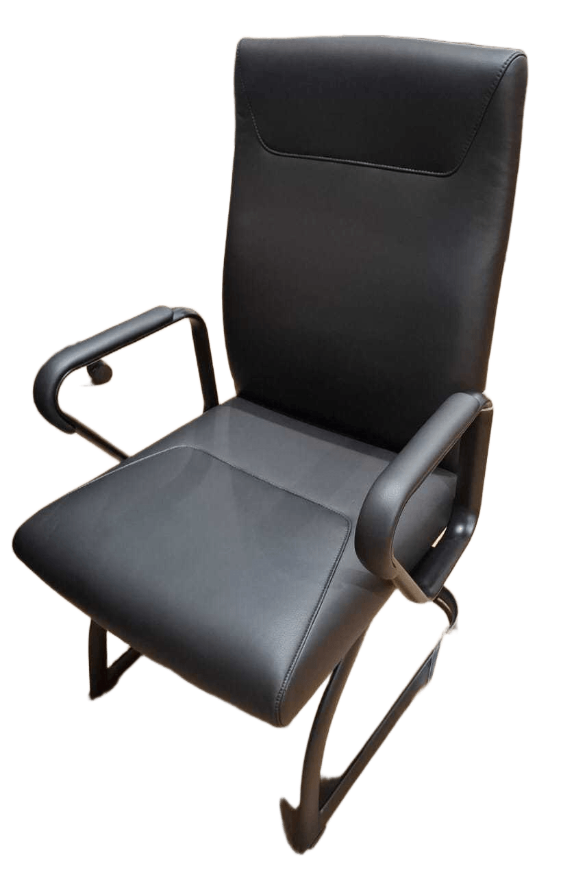 Visitor Chair Steel Leg With Black Paintingnxpu-9710 Black 58wx57dx95h