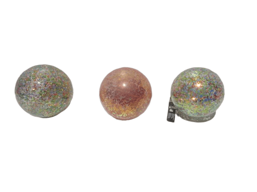 Ball Xmas Confetti 10cm 3ass