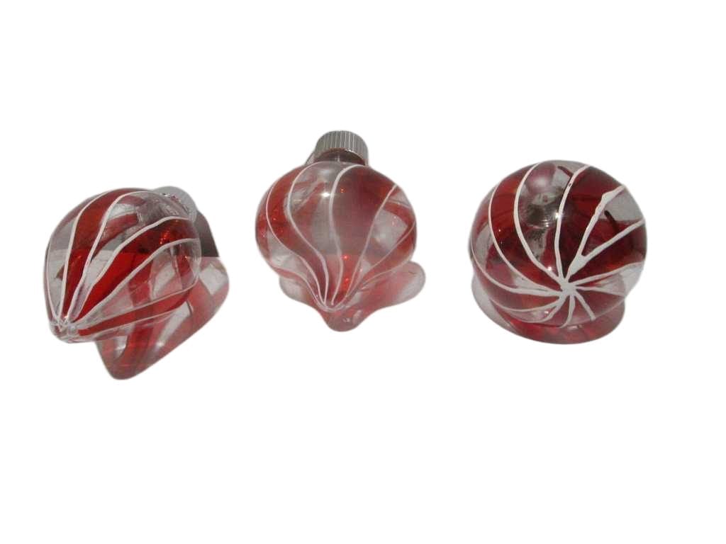 Ball Xmas 80mm 3ass Shapes
