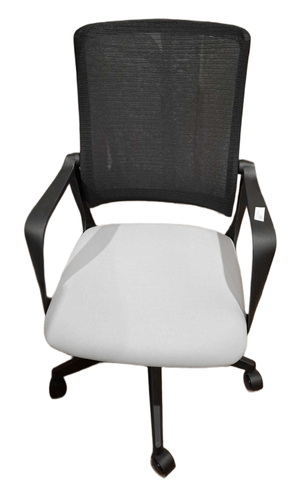 Swivel Chair, Mesh Nylon Arm, Nylon Base Mechanism-Tilt Back Mesh Black, Seat Grey Ml-85