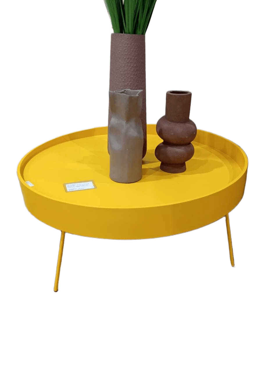 Idea C Table Painted Mdf / Metal Legs 16 Mm Thickness Signal Yellow 1003