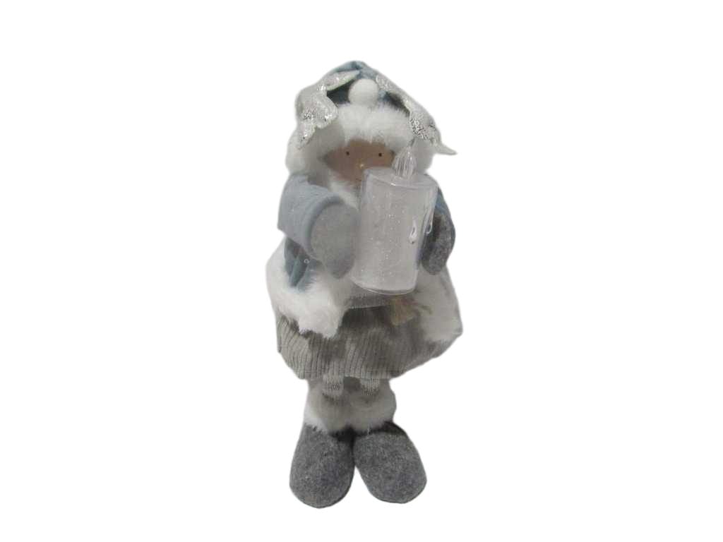Led Standing Blue Girl 34cm