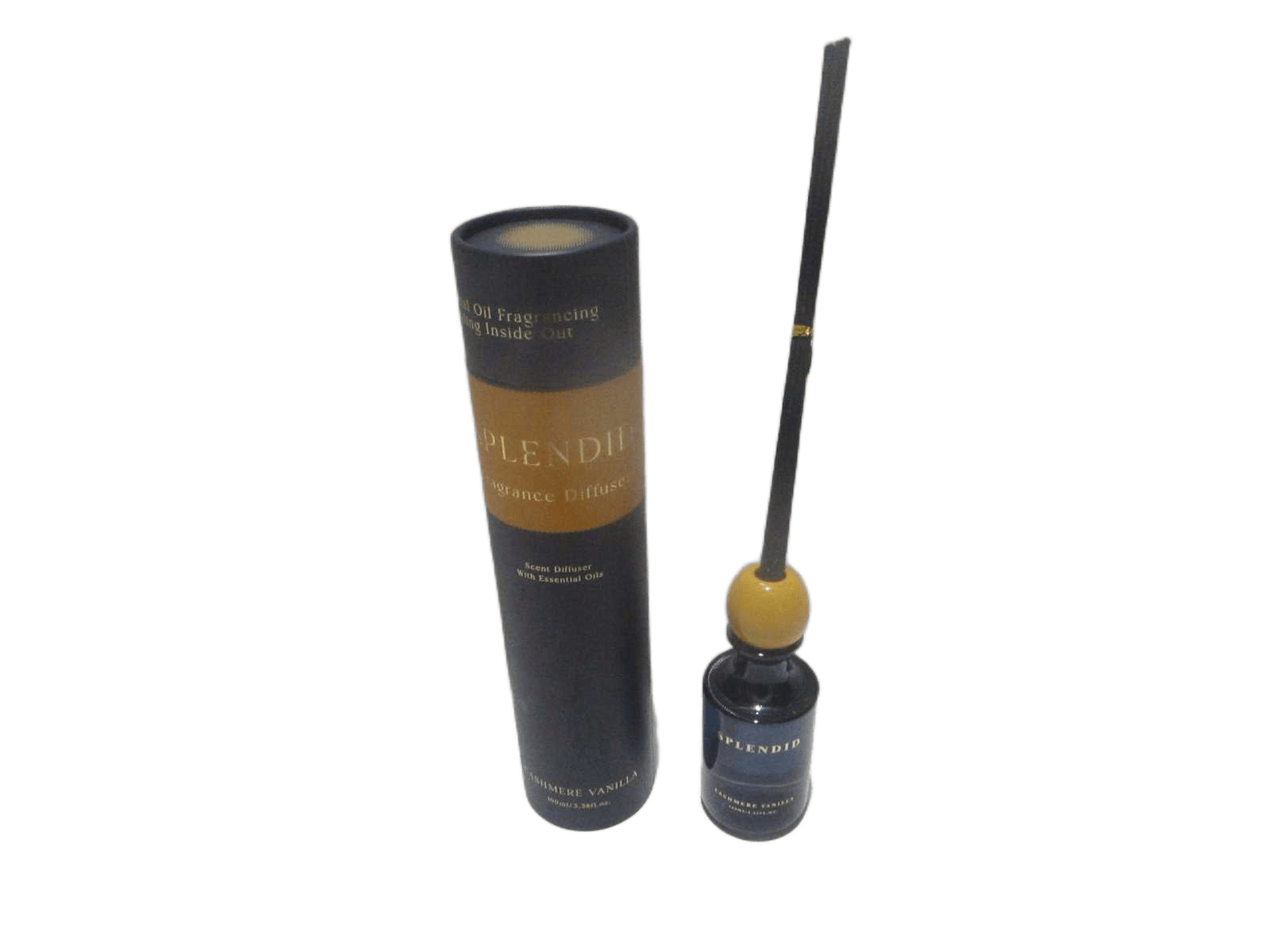 Diffuser, 15% Essence Glass Bottle W Plastic Cover , 6 Sticks Gift Box Moq: 1200pcs Dark Blue Orange Cover 100ml H15cm