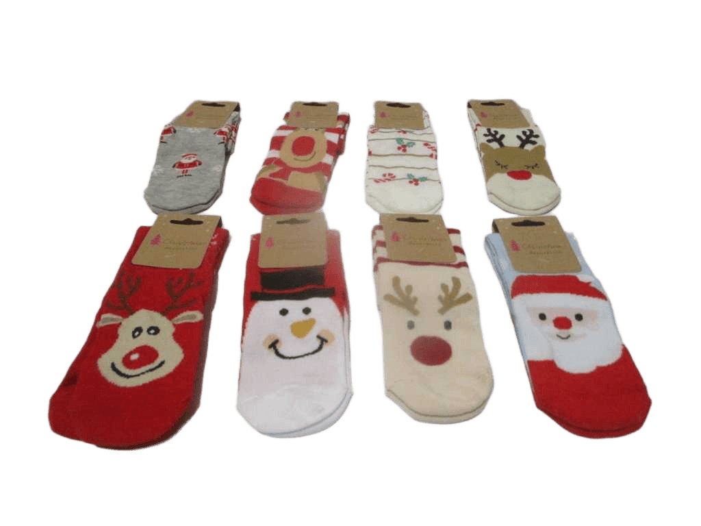 Socks Xmas Women 8ass Design