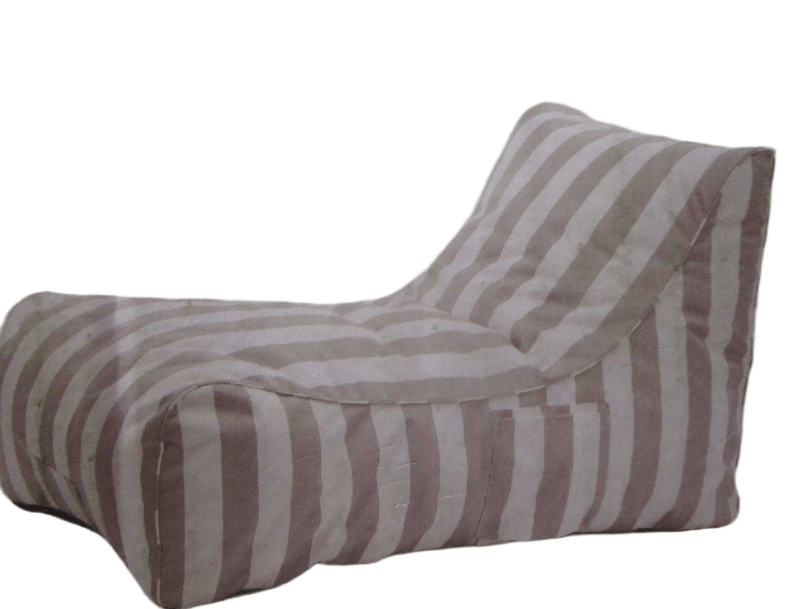 Chair Single S6- Grey+ White 600d Xoford Nylon, Shreded Form 110x67x65