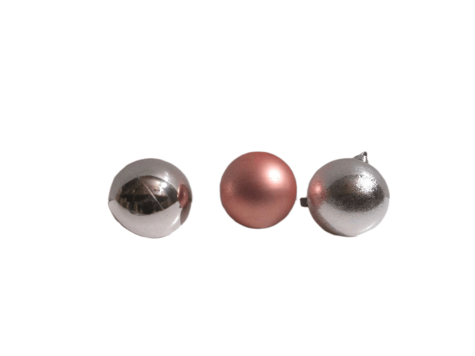 Ball Xmas 120mm Pink 3ass