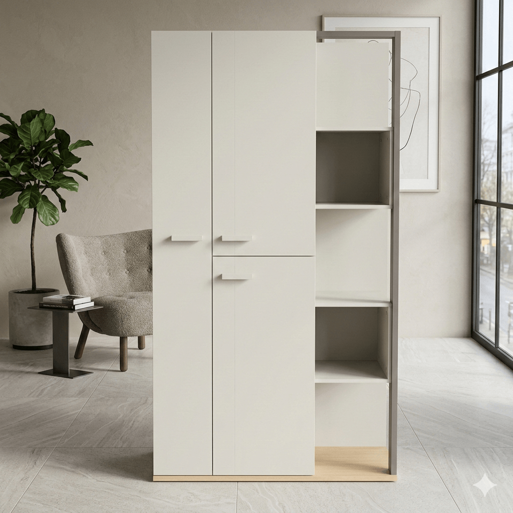 Cabinet With 3 Doors And Shelf