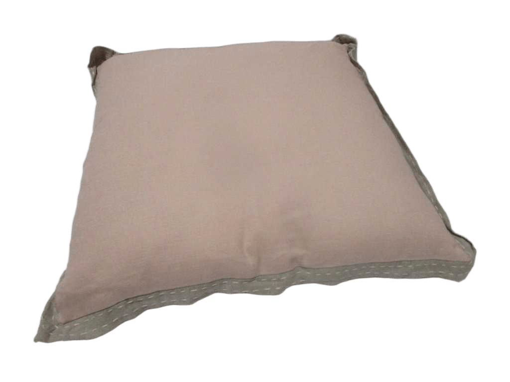 Cushion 50%linen 50% Cotton With Border 100% Linen 180 Gsm - Filling 500gr Vaccum Packing