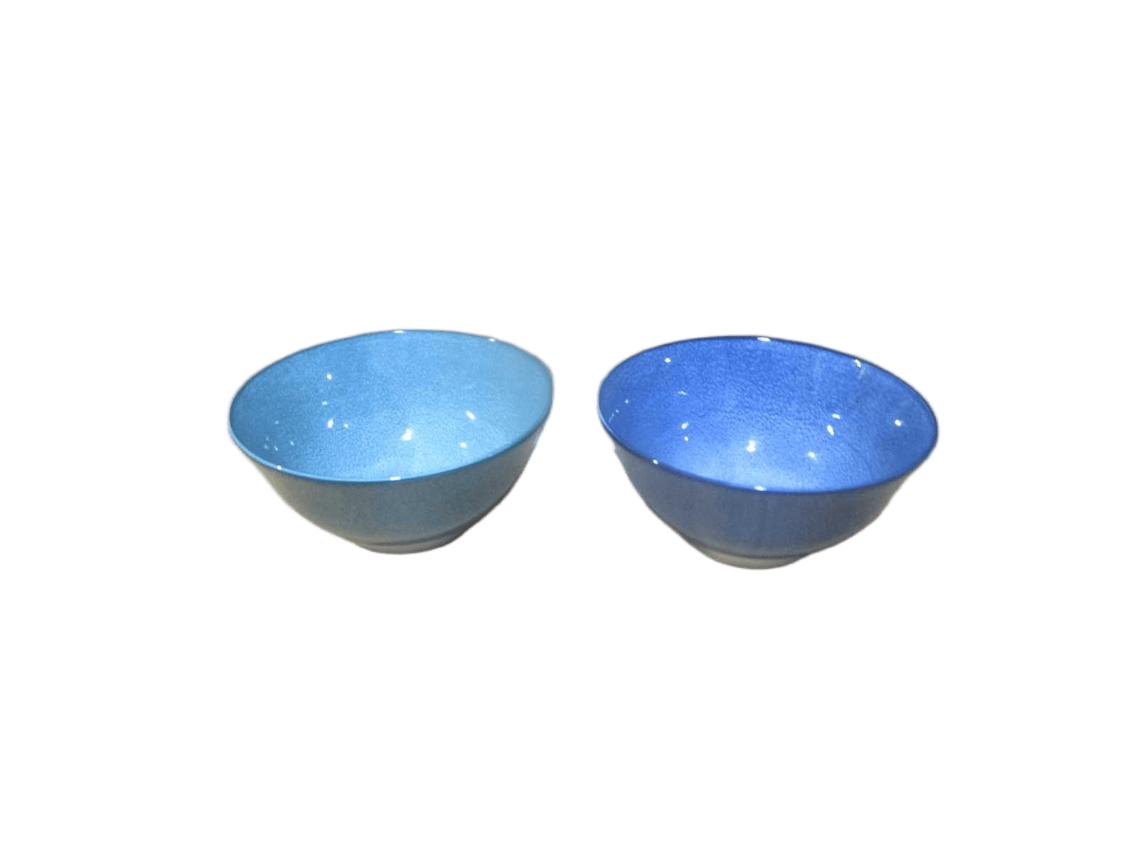 Bowl Stoneware 6'' Yellow/ Blue/ Green 6'' Bolw, Doule Glaze, 3colors One Box,