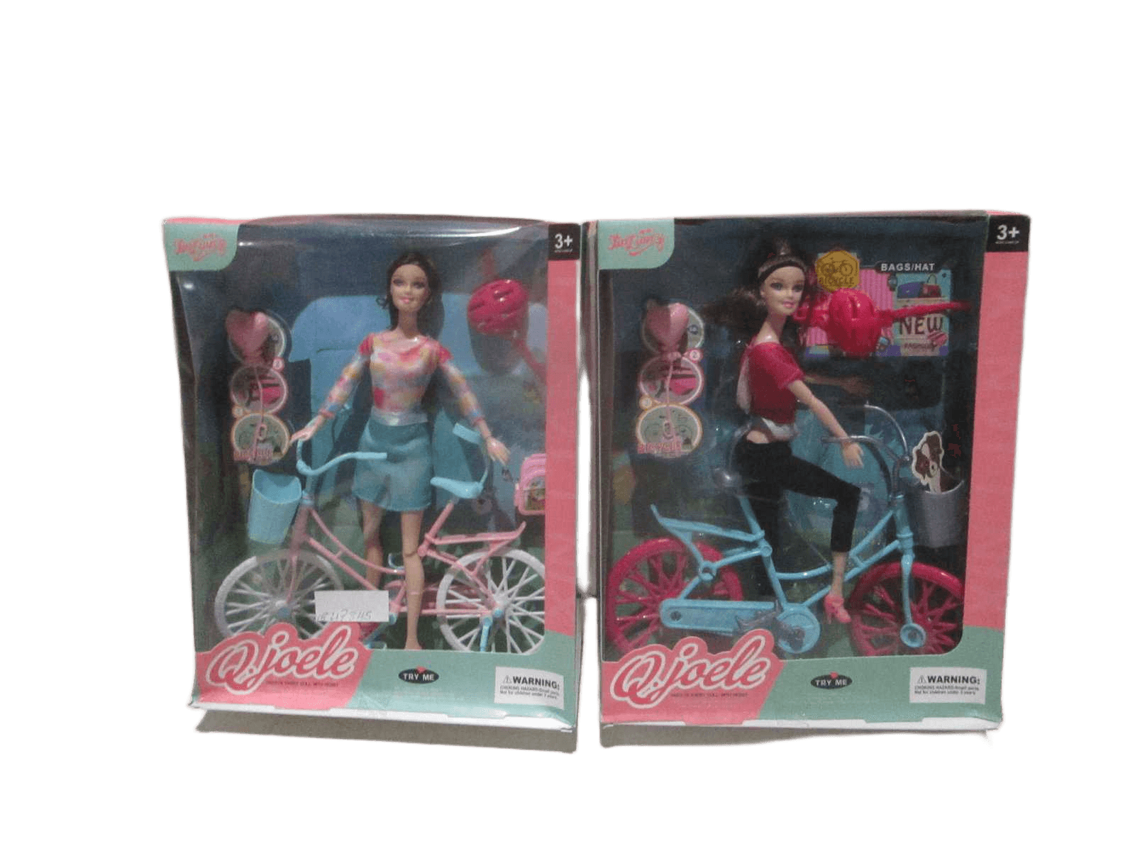 Doll Set Bicycle Plastic Packing:window Box 2 Ass 11.5"
