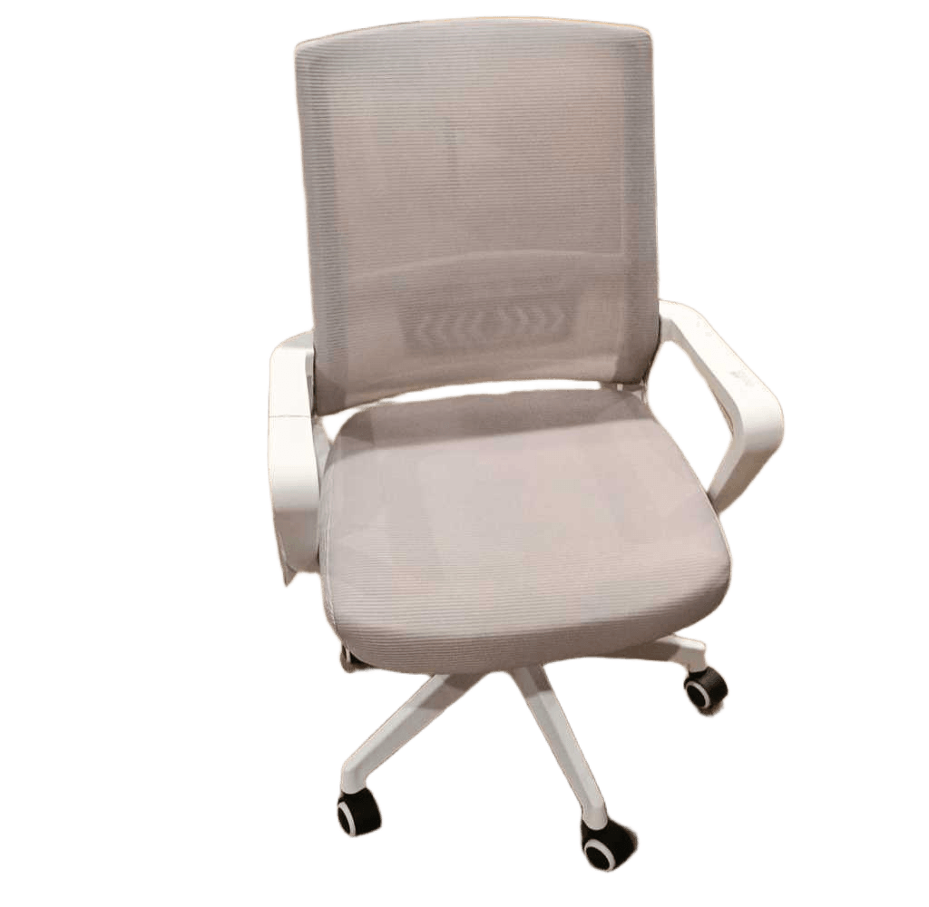 Children Chair Grey Pp With Mesh Backrest+armrest+mesh Foam Plywood Seat+gas Lift+ Plastic Base+plastic Wheels