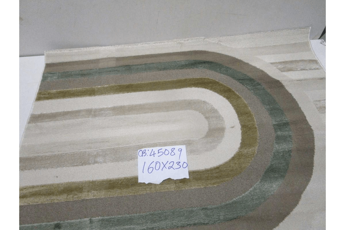 Carpet Cream Modda (D001) Headset + Polyester 224.000 Pts/M2 Pile Hight : 12 Mm 2000gsm Pp Polyster 160x230 Cm