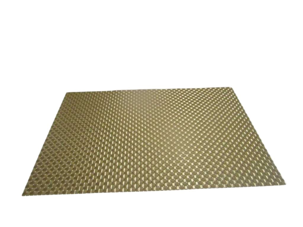 Placemat 70%pvc+30%polyester 108g Gold 30x45