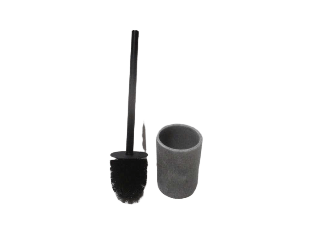 Brush Toilet Wc Polyresine Striee - Gris