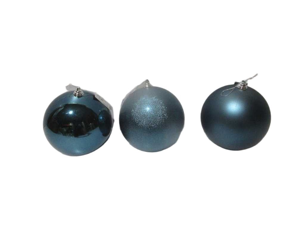 Ball Xmas 180mm Night Blue 3as