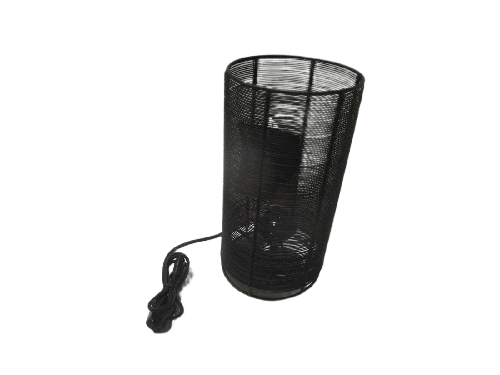 Table Lamp Metal Wire 32cm Blk 1cl=