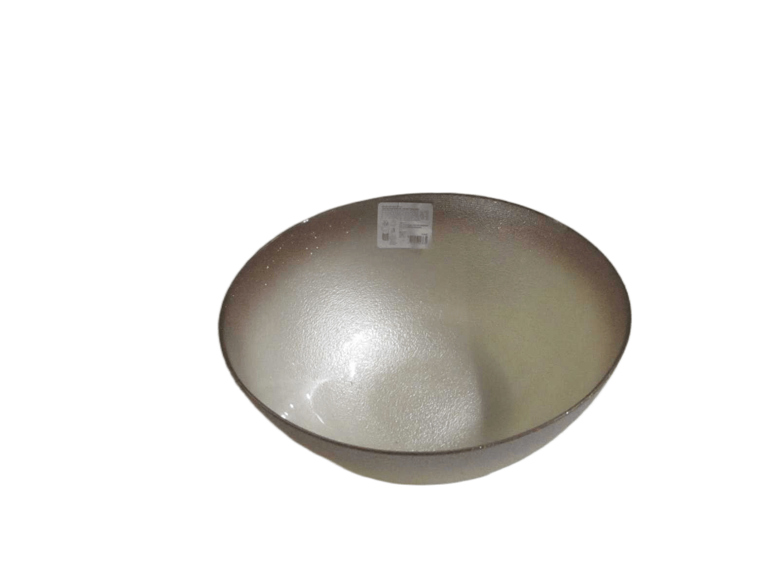 Bowl Glass Dia 28cm Ivory Clr