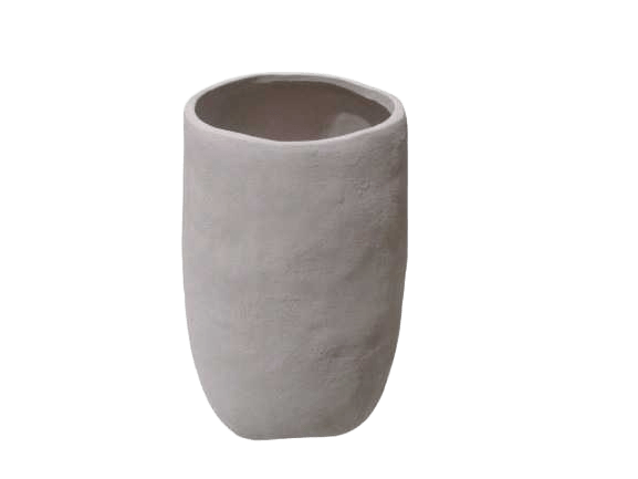 Vase Medium Pottery White 26,5x26,5x48,5 Cm