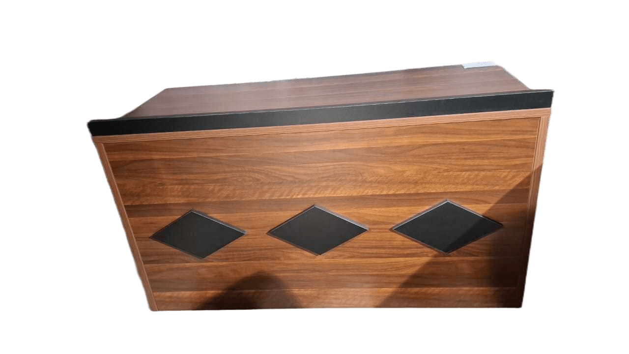 Desk Podium By By Mfc. 211 King Walnut + Iron Black 1400*600*750