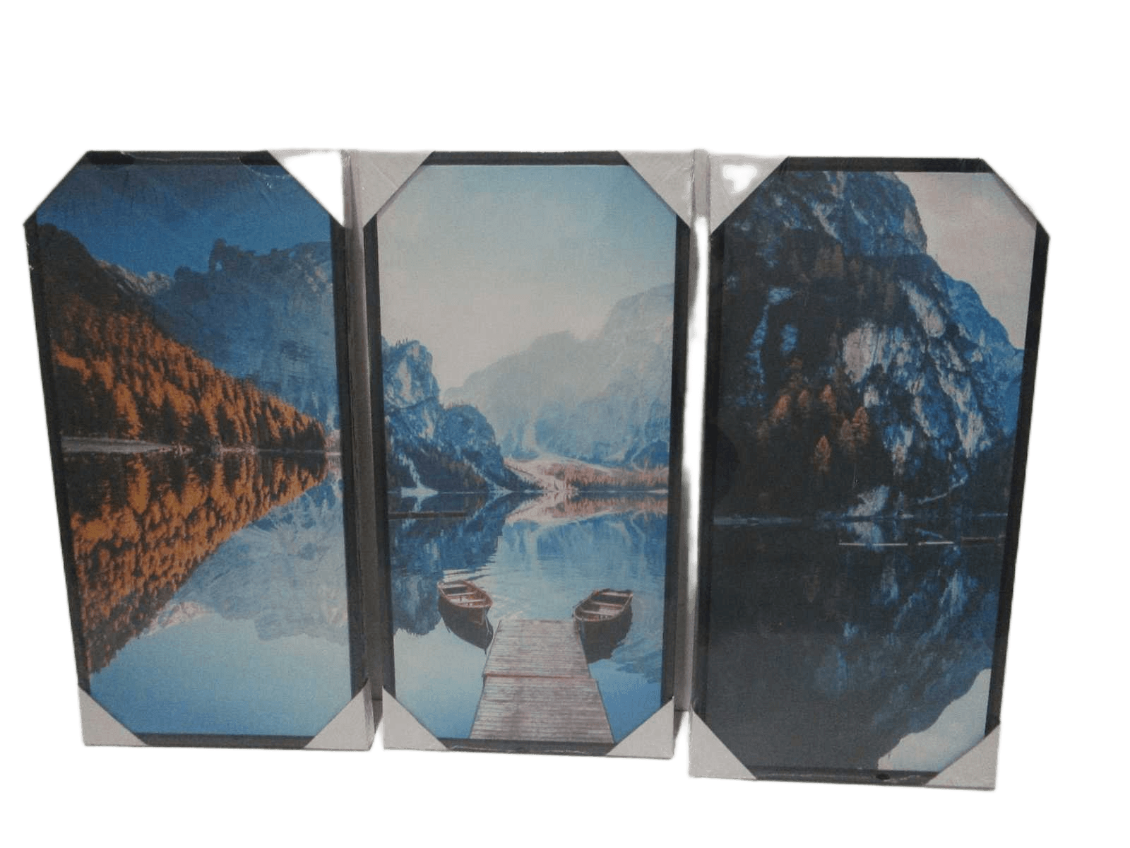 Canvas Triple Printed With Mdf Back And Plastic Frame Escape
