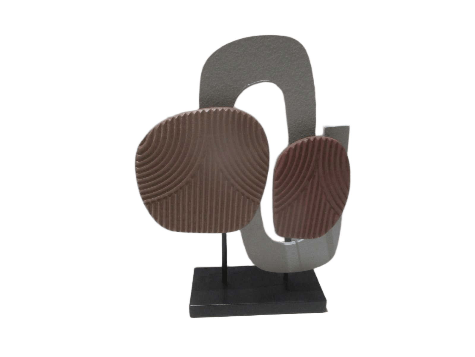 Statue Mdf Ciment Effect Grey Terra 31x10x41 Cm