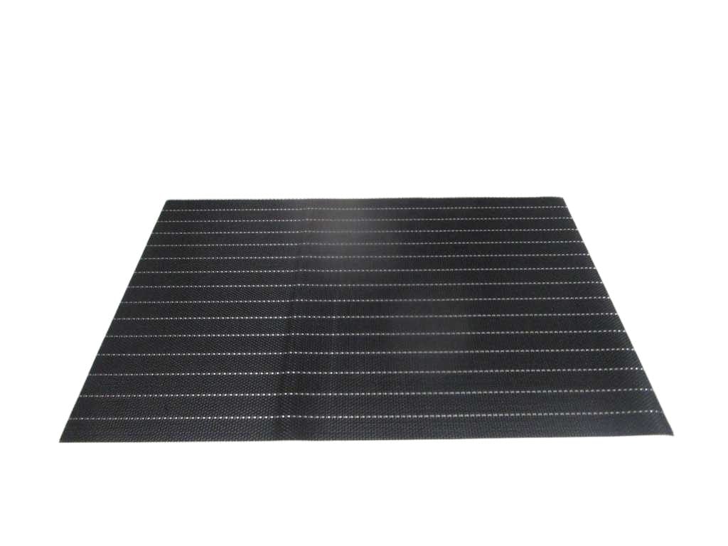 Placemat 70%pvc+30%polyester 72g Black 30x45
