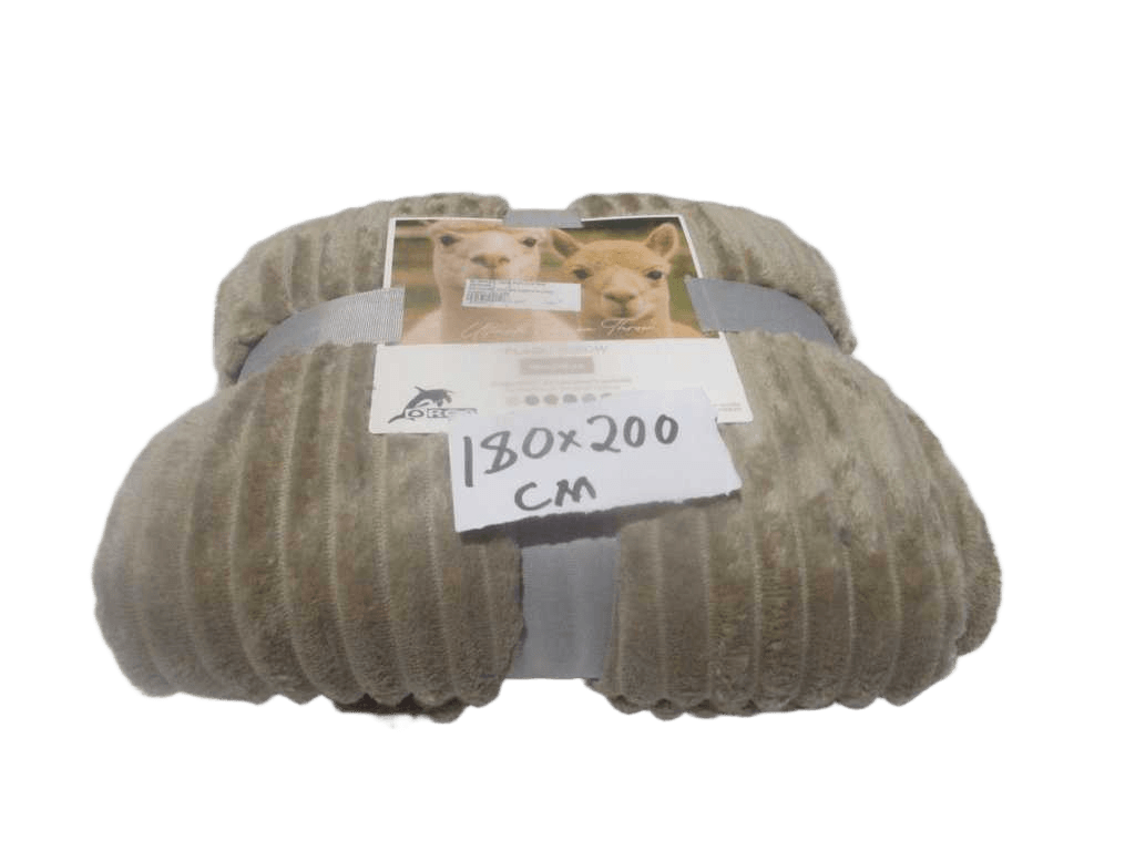 Blanket, 100% Polyester, 220gsm Packing: Color Card+cord Camel 180*200