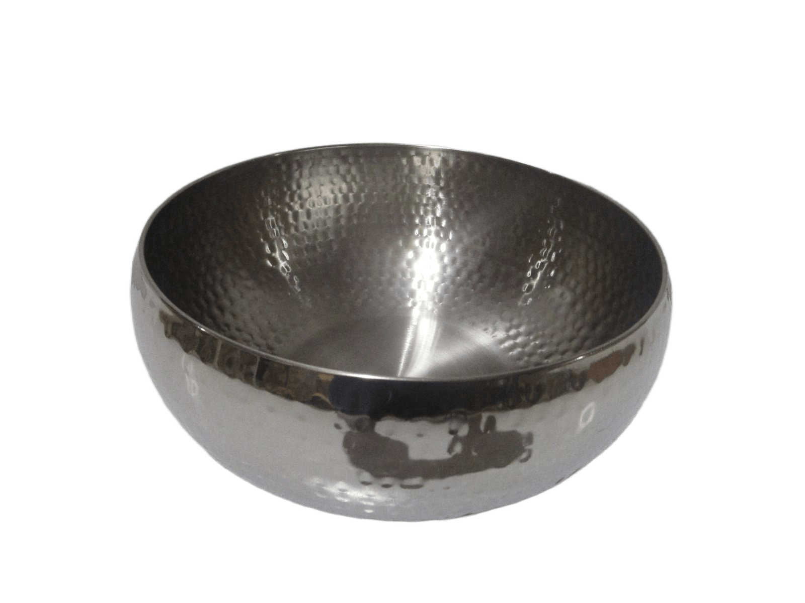 Round Salade Plate Stainless Steel Double Wall