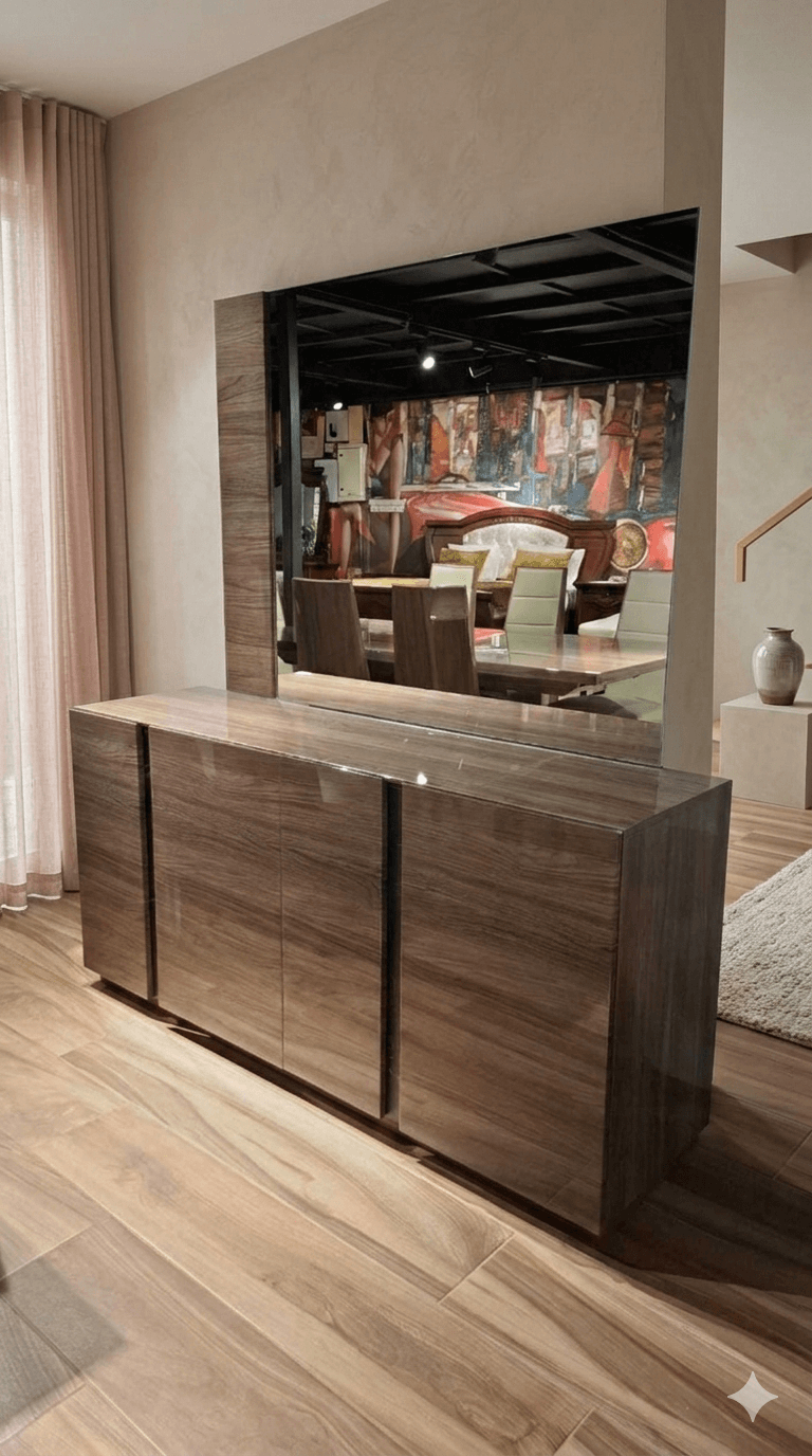 Buffet+mirror Chestnut 1026-5hg B:1655x450x795 M:1360x30x1050