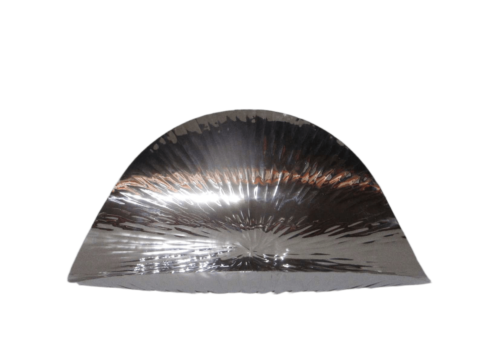 Tortilla Tray Single Wall Stainless Steel Spider Lines Texture With Feet