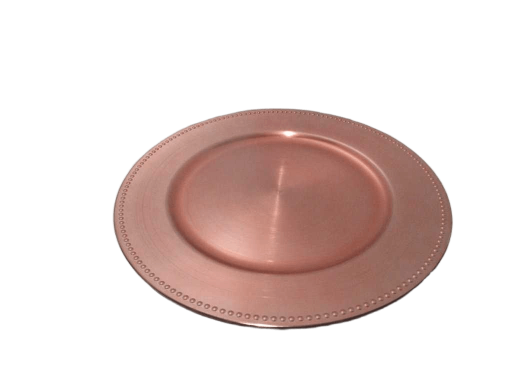 Plate Pres With Beads Pink