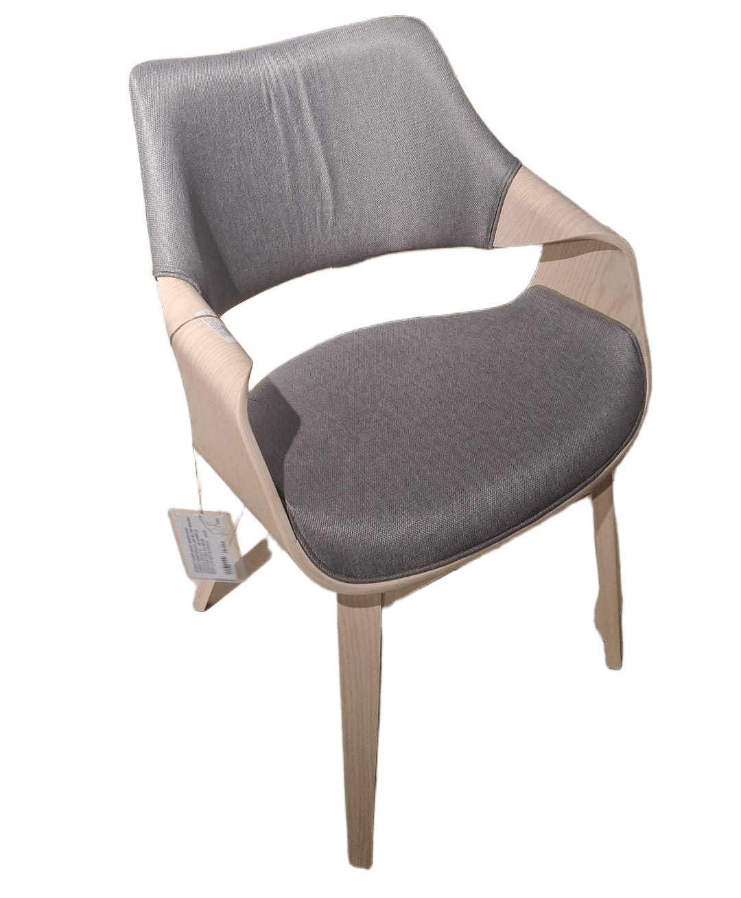 Dining Chair Gray 580pcs/Hq Fabric+bentwood 24 Wl100 Wood+ Textile He523-11 As Sample W:55.5*d57*h83 Sh:48cm