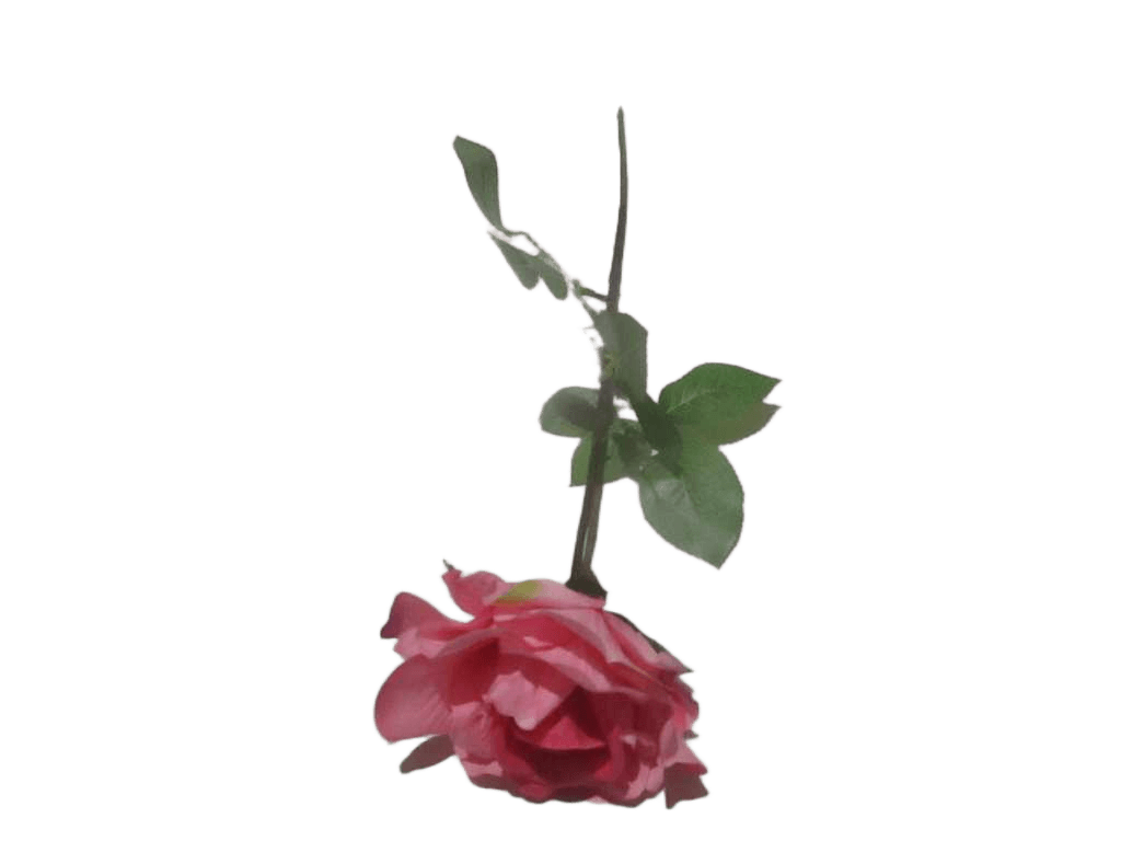 Artificial Flower Rose Single Real Touch Size: 68cm Pink <n-Be14 > 94*53*62cm