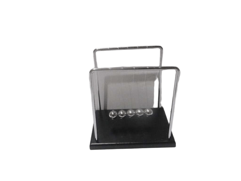 Office Deco 5 Chrome Ball Black Chrome Base 18x12x18 Cm