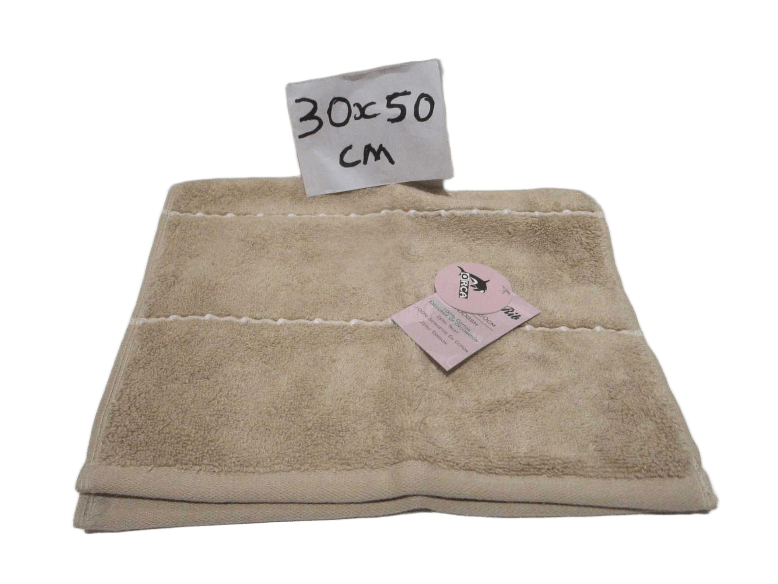 Towel Boston Rib - Plain Dyed Dobbu Terry - Zero Twist Cotton Yarn - Kapoor White Boston Rib Polyester Insert - 500 Gsm - Single Ply