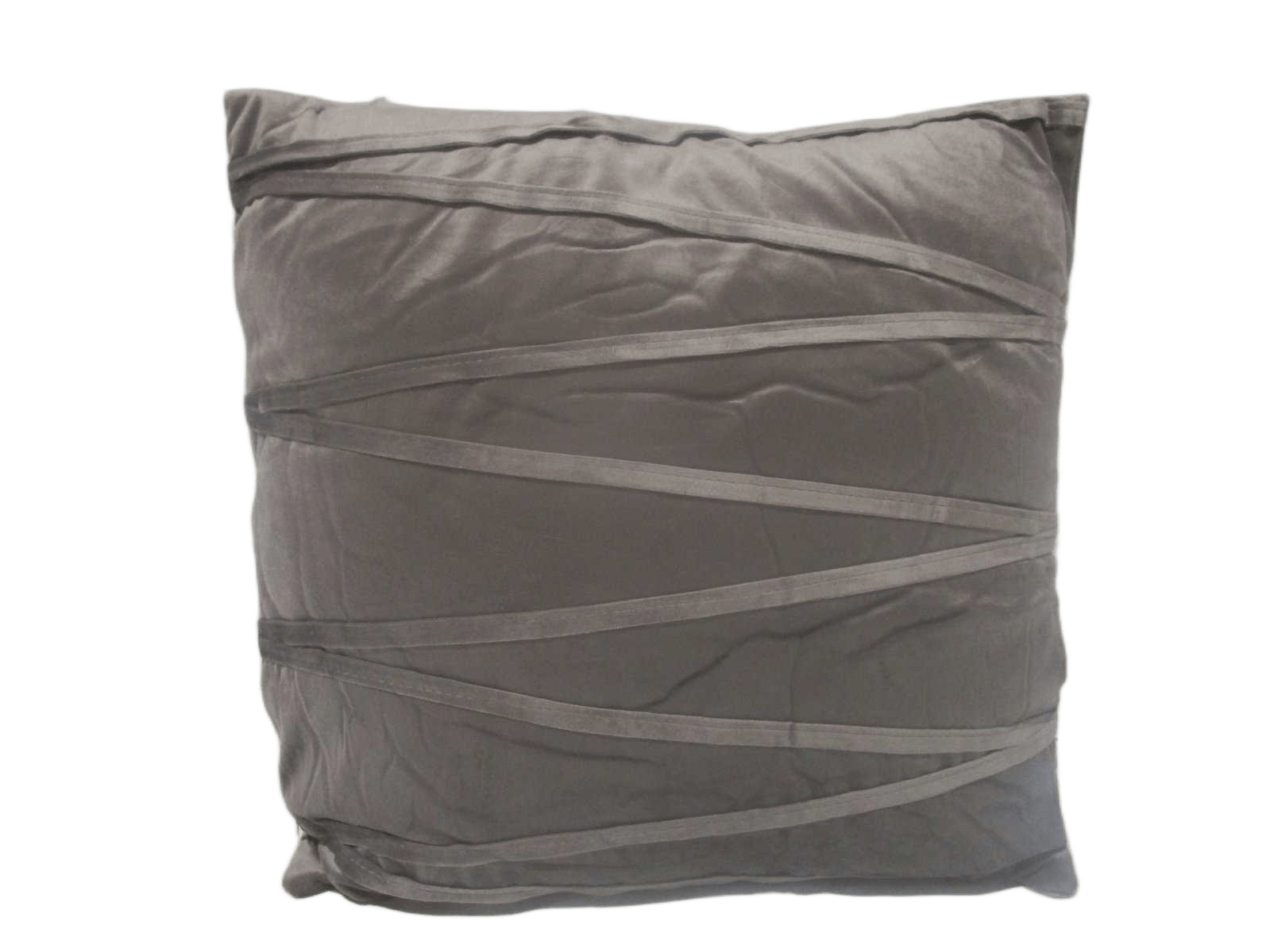 Cushion Grey 43x43 18 (Line Design) Cover: Velvet 210gsm Inside:polyester 100% 400g Packing:vacuum Bag