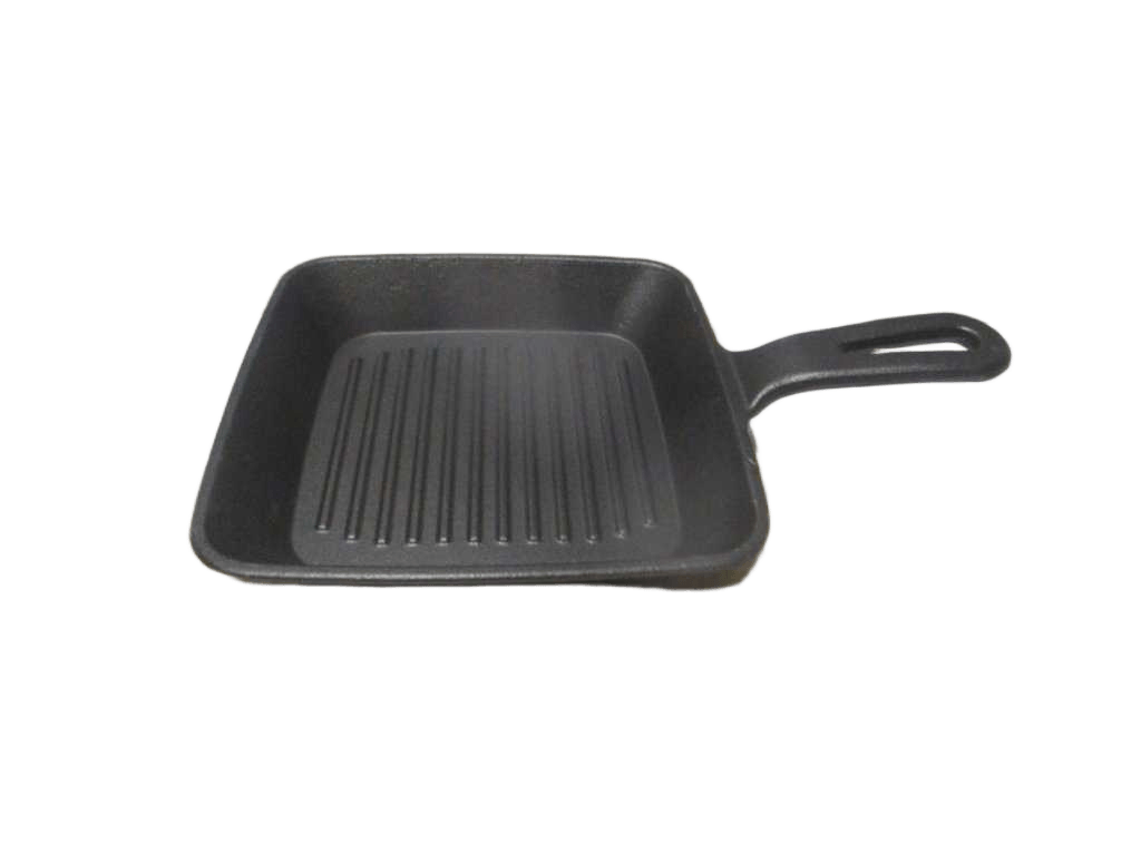 Cast Iron Plate+wood Base 16x2cm 18x15.7x1.7 1025g