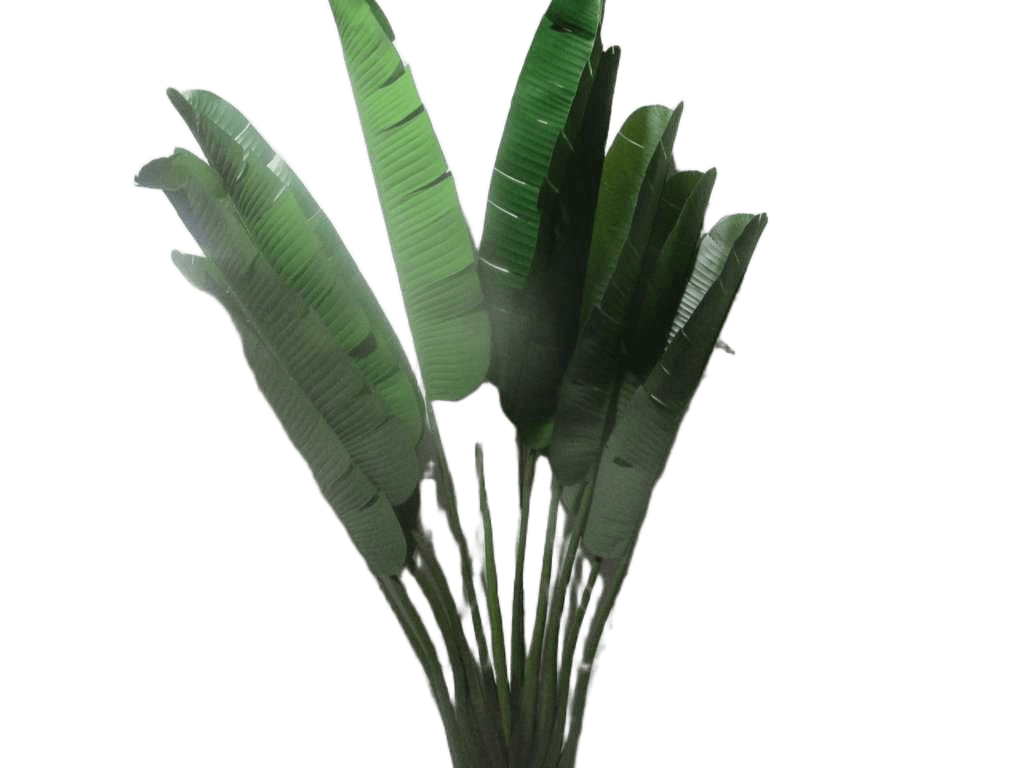 Artificial Tree,banana 10l Plastic Leaf, Pu Stem 220cm