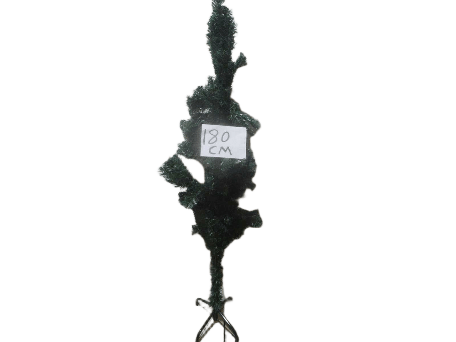 Christmas Tree-400 Leaves Pvc Metal Green Leg Brown Box Green 180cm