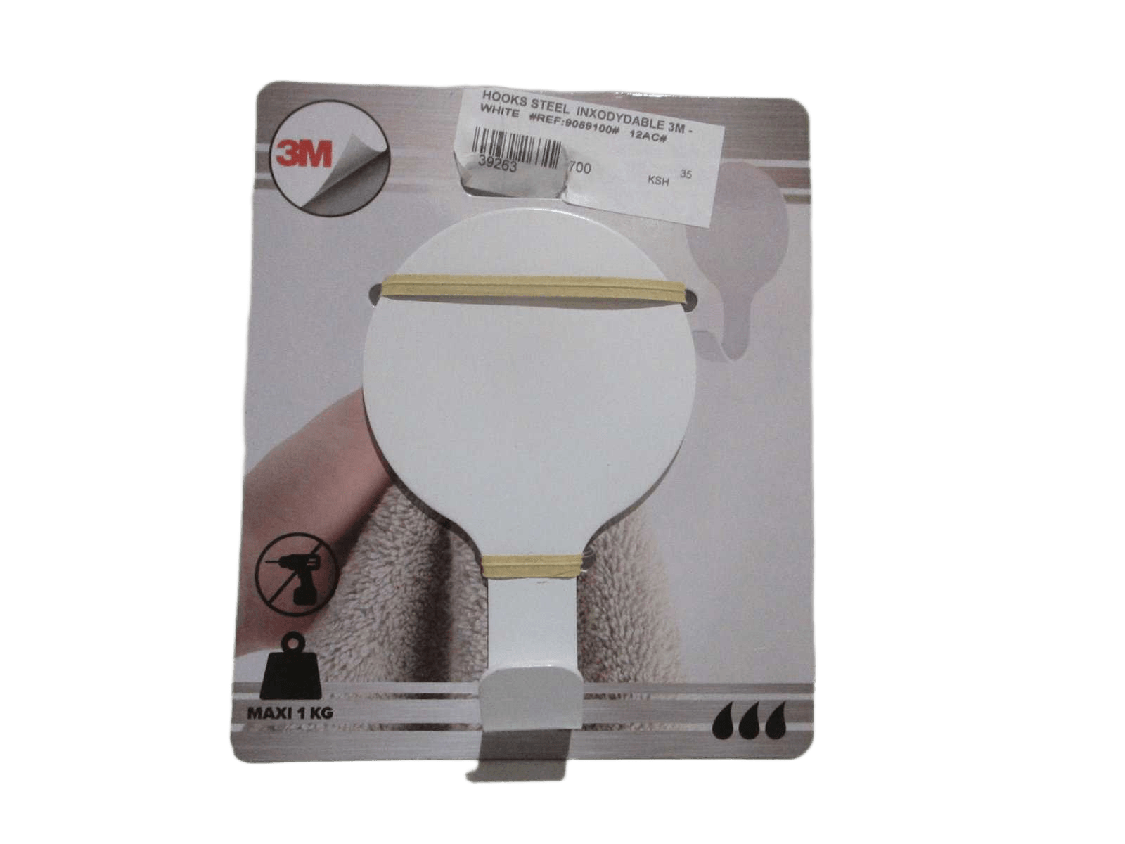 Hooks Steel Inxodydable 3m - White