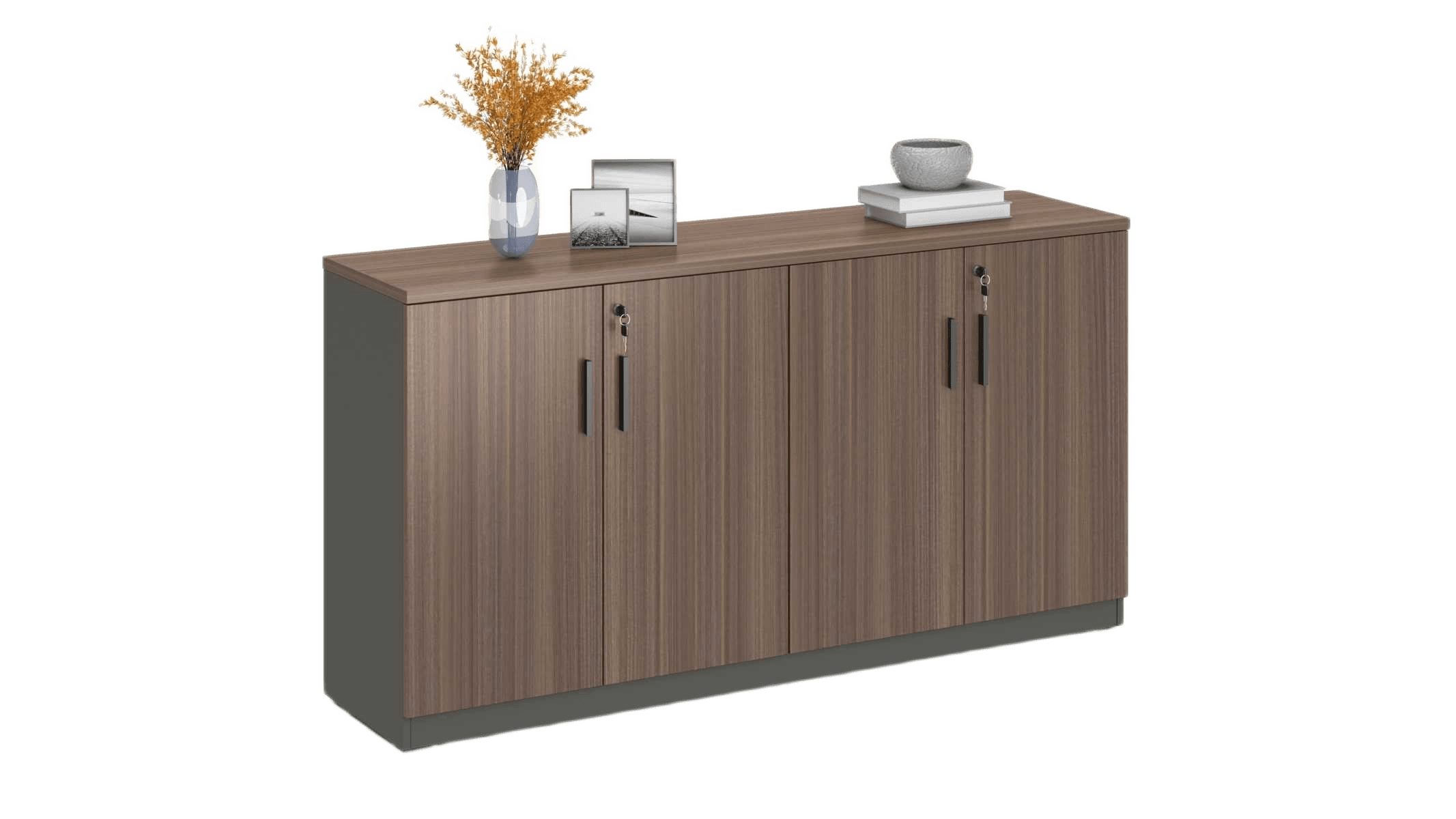 Low File Cabinet Na Red Oak Melamine 1600x400x840